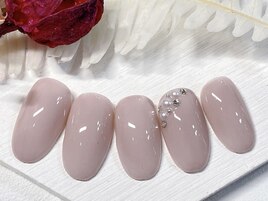 【新作】シンプルストーンネイル