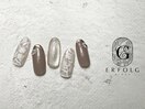 手書きのフラワーネイル◎