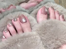 ベージュxホログラム