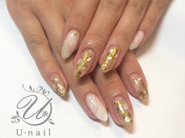 ゴールドホイルネイル