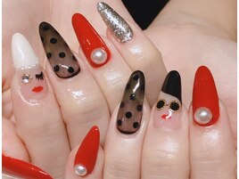 クリアドット/ガーリー/フレンチ