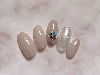 ルームヘアネイル 曙橋店(Room hair nail)/オーロラVカットキラキラネイル