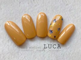 S-13　秋色大人押し花ネイル