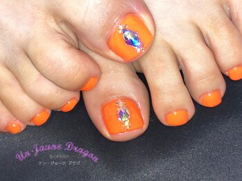 アン ジョーヌドラゴ/【フットネイル】ストーンアート