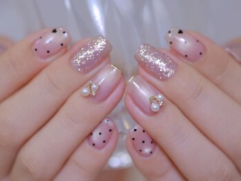 幻之花ネイル/ドットネイル 秋ネイル