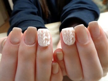 アミュリー ネイル アトリエ(Amury nail atelier)/ニット マグネットネイル マット