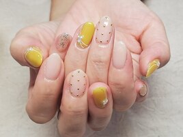 パラジェル/黄色×スタッズ