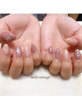 ネイルコテージ(Nail cottage)/シェル×大理石アート
