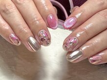 デューネイルスタジオ(dew nail studio)/夏ピンクニュアンス