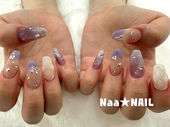 ナァネイル(Naa★NAIL)/長さ出し×フリーデザイン