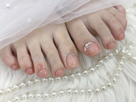 【Foot】ビジューネイル