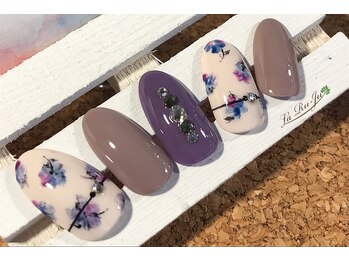 大人パープルフラワー