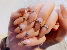 シェル ネイル(Cher nail)/秋色キャメル【Cher nail】