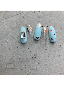 サロンストロベリームーン(Salon Strawberry Moon)/定額ビジューネイル☆¥8980