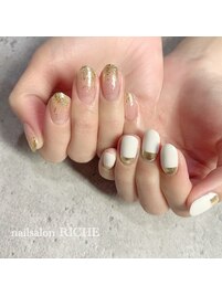 ミラーフレンチネイル