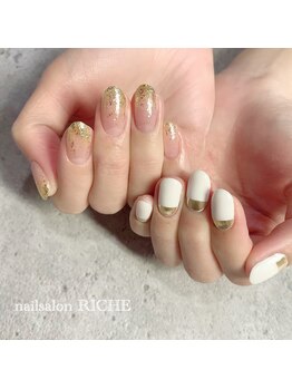 リッシュ(RICHE)/ミラーフレンチネイル