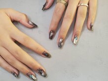 ケー フレーバー ネイル(K flavor nail)/ニュアンス　シルバーアクセ