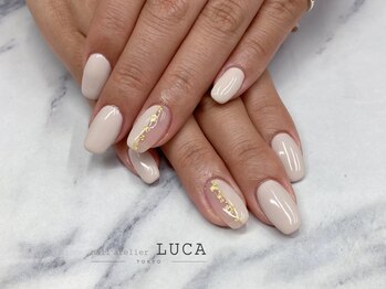ネイルアトリエルカ(nail atelier LUCA)/W-892　大人バイカラーネイル 
