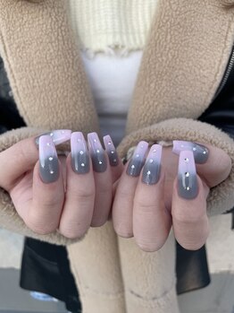 ムーイ 外苑前(mooi.)/pink×gray