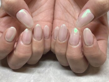 アフェプラス 門真店(affe+)/ミラーネイル(オーロラ)