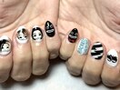 ライブネイル　バンドネイル