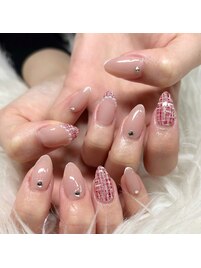 ツイード×スキニーフレンチ