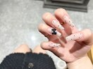 ★ベージュドットネイル★