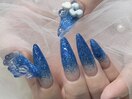 ブルーラメネイル