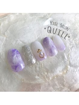 ネイルサロン クイル(QUILL)/10月★紫★1