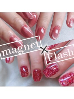 フラッシュorマグネットネイル