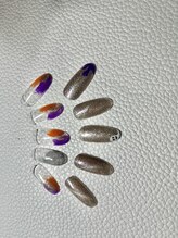 ホワイト(WHITE)/ハロウィンネイル