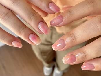 クロシェ ネイル(cloche.nail)/桃ネイル