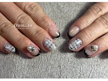 フロム トゥ(from to)/チェックネイル