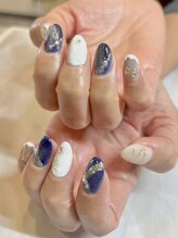 クレイン(Crane)/冬の夜空ネイル！