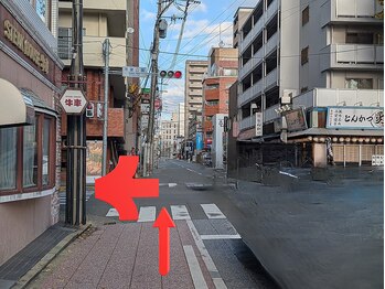 中洲4丁目整体院/川端商店街からの道順3