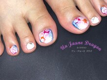 アン ジョーヌドラゴ/【フットネイル】フラワーネイル