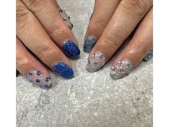 ネイルサロンファストネイルプラス 新宿店(FAST NAIL PLUS)/2024夏ネイル【ラメネイル】