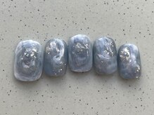アイネイルズ 池袋店(I-nails)/もやもやブルー