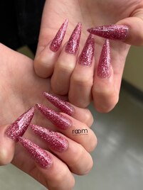 ロングネイル×ワンカラー