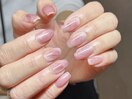 ピンク/ニュアンスネイル/透明感