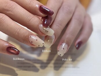 リン 恵比寿(RiN.)/ボルドーネイル　akane