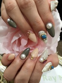 大理石風アート☆