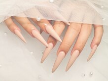 エイト ネイル 渋谷駅前店(eight nail)/ヌーディーロングネイル