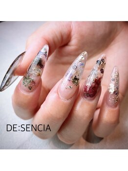 ディセンシア(DE:SENCIA)の写真/イベントの前に◎ナチュラル&綺麗な長さ出しで理想の指先へ♪透明感ある仕上がりで上品で可憐な指先に☆