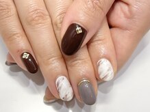 クォーターリゾートネイル(QUARTER RESORT nail)/マーブルネイル☆