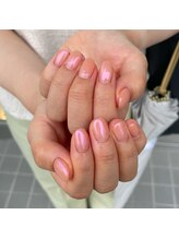 ミントリーフ バイ リート(Mint leaf by Reat)/ピンクオーロラネイル