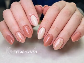 ラモナネイル(Ramona.nail)の写真/圧倒的トレンド感を実現◇シンプルだからこそ差が出る◇当店自慢のオフィスシンプルネイル￥6800をご用意