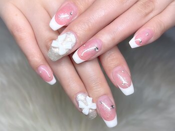 ローブセカンド(L'aube 2nd)/ジェル◆韓国風リボンネイル