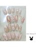 【オフ・ケア・フィルイン無料】豪華ブライダルネイル 結婚式,パーティ¥5980