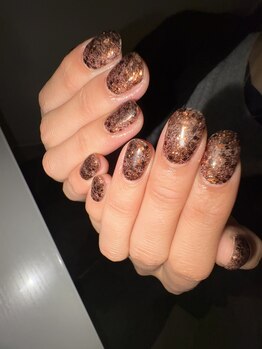 MYR 恵比寿/ブラウンラメワンカラー